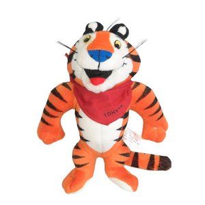 Vintage 1997 Tony The Tiger Kellogg’s Frosted Flakes Cereal Stuffed Plush Toy 8"